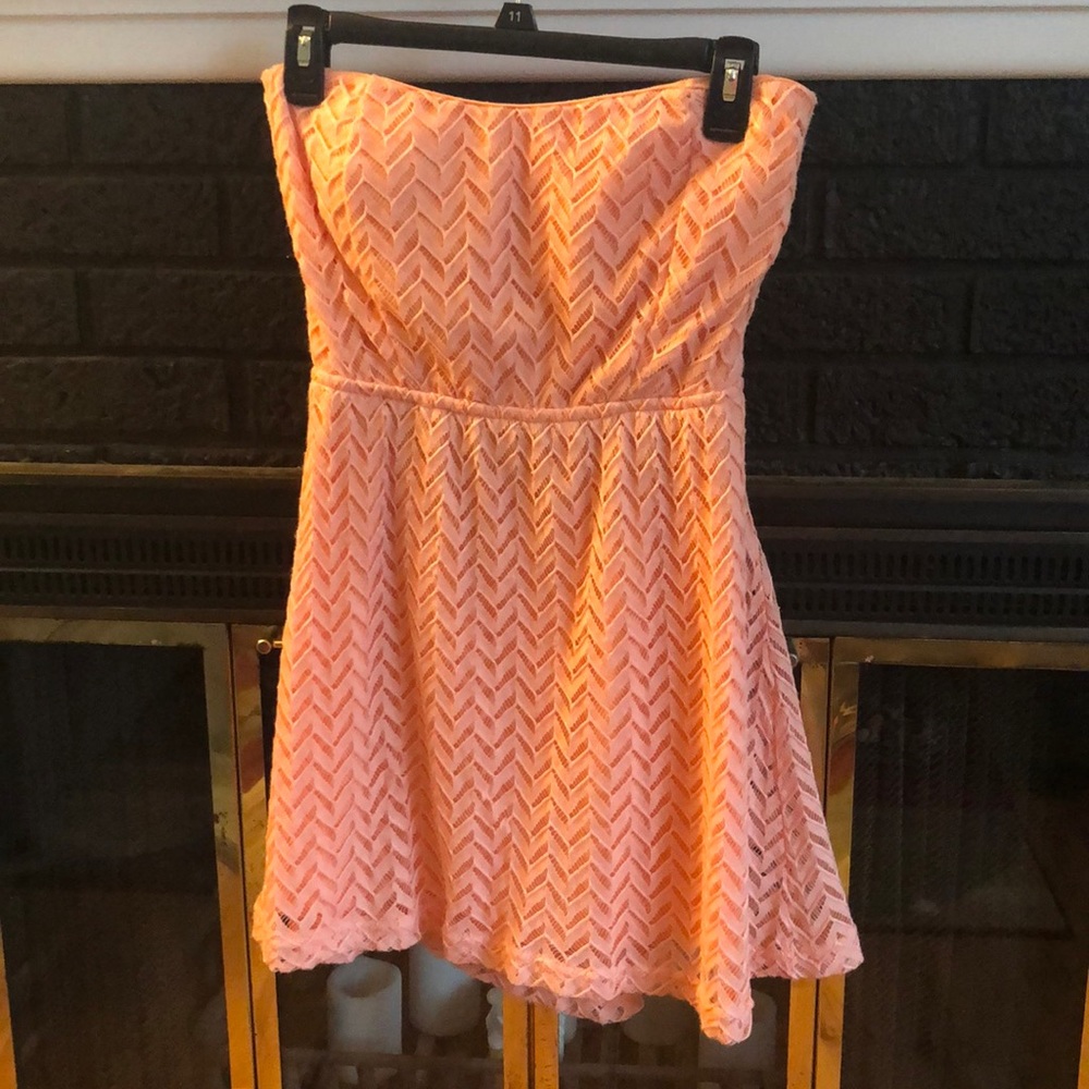 Lace Strapless Dress